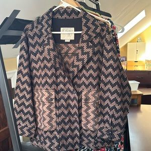 Ace & Jig Black Herringbone Field Jacket